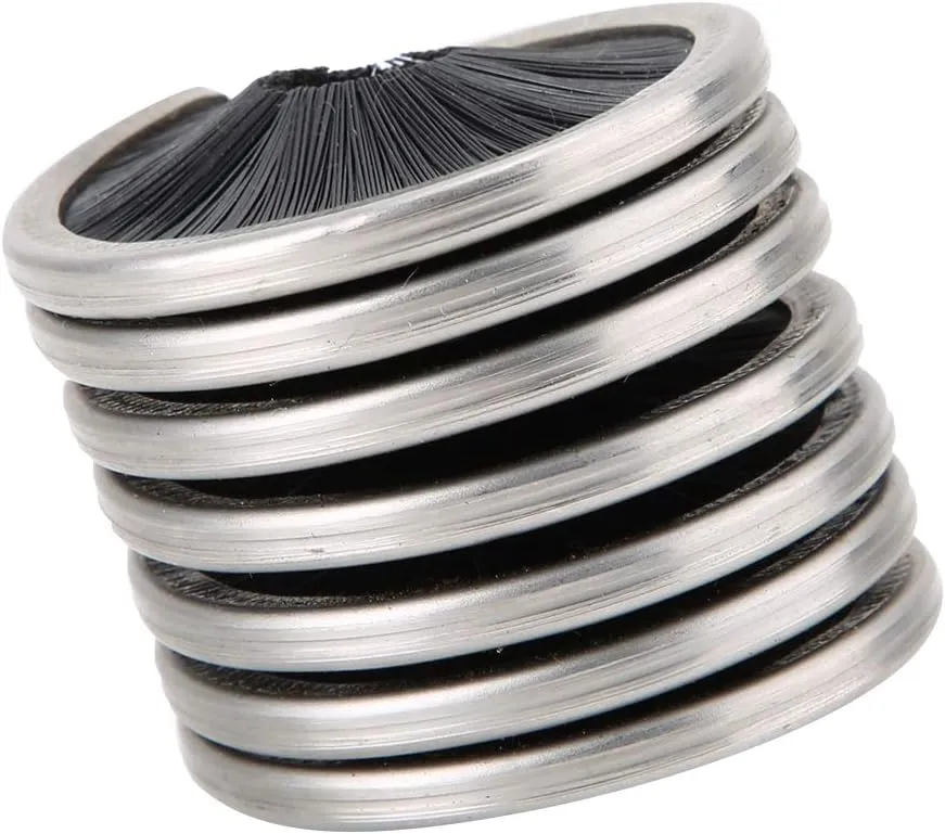 Health Gear Rope Brush, Rope Cleaner Climbing, Nylon Stainless Steel Climbing Rope Cleaner, Black Rope Cleaning Brush for Rope Way Mountaineering Cave Exploration Aerial Work