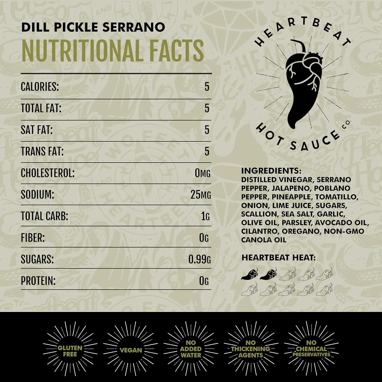Heartbeat Hot Sauce Co. | Dill Pickle 6 oz. 3 pack