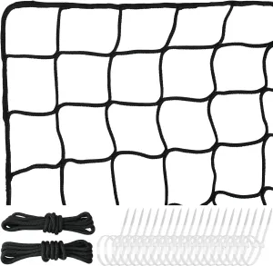 Heavy Duty Nylon Soccer Net, Easy to Install Sport Netting Barrier with Rope and Buckles, 10ft/15ft/20ft/30ft/40ft