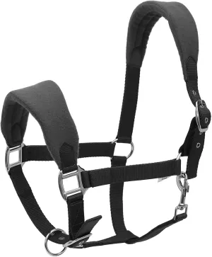 Henri de Rivel Ergonomic Comfort Halter and Lead Rope Set-Charcoal-Cob