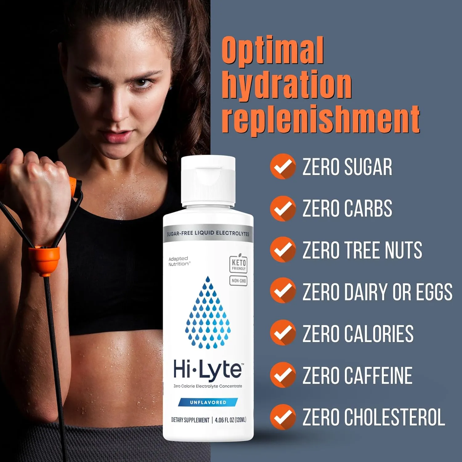 Hi-Lyte Electrolytes for Fasting, Immune Support and Rapid Hydration | 48 Servings | NO Calories NO Sugar | 20%  More Potassium, Magnesium & Zinc