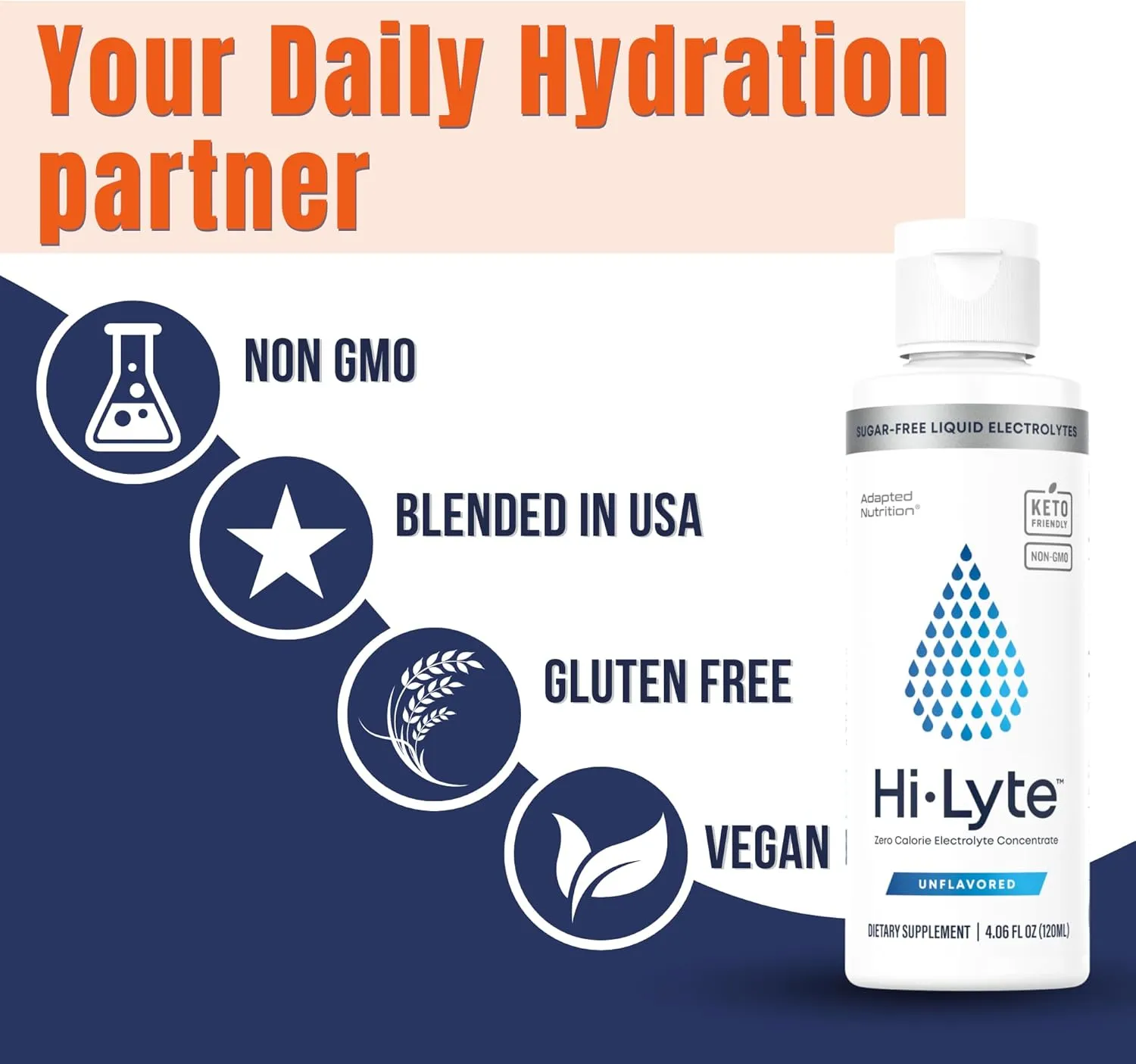 Hi-Lyte Electrolytes for Fasting, Immune Support and Rapid Hydration | 48 Servings | NO Calories NO Sugar | 20%  More Potassium, Magnesium & Zinc