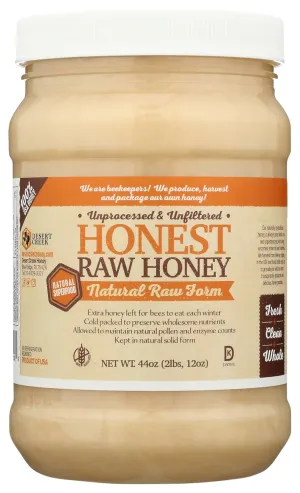 Honest Raw Honey, Pure Natural American Honey, 44 Ounce