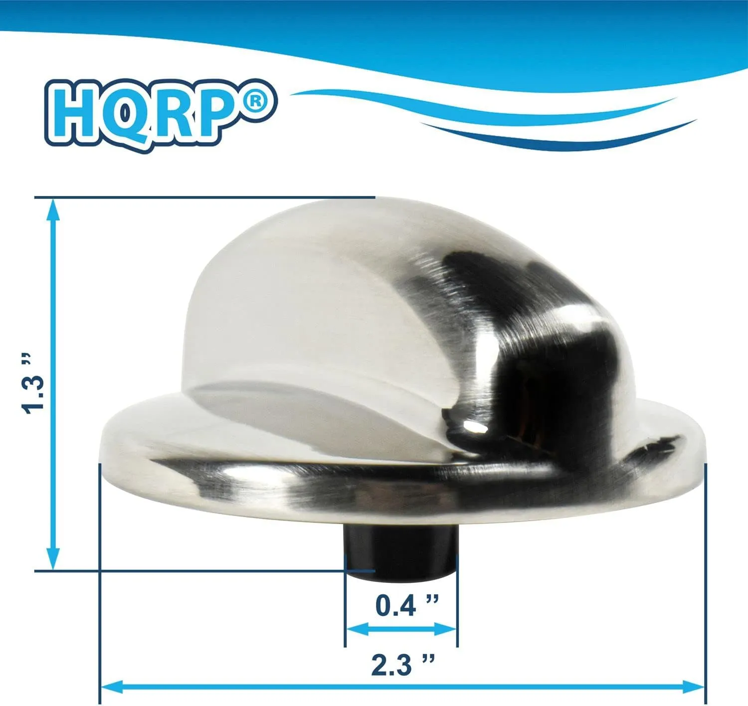 HQRP 4-Pack Surface Burner Cooktop Control Stove Knobs Replacement Part compatible with General Electric GE, Hotpoint, RCA WB03K10303 WB03K10208 AH3486484 AP4980246 EA3486484 EAP3486484 PS3486484