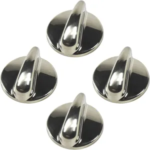 HQRP 4-Pack Surface Burner Cooktop Control Stove Knobs Replacement Part compatible with General Electric GE, Hotpoint, RCA WB03K10303 WB03K10208 AH3486484 AP4980246 EA3486484 EAP3486484 PS3486484