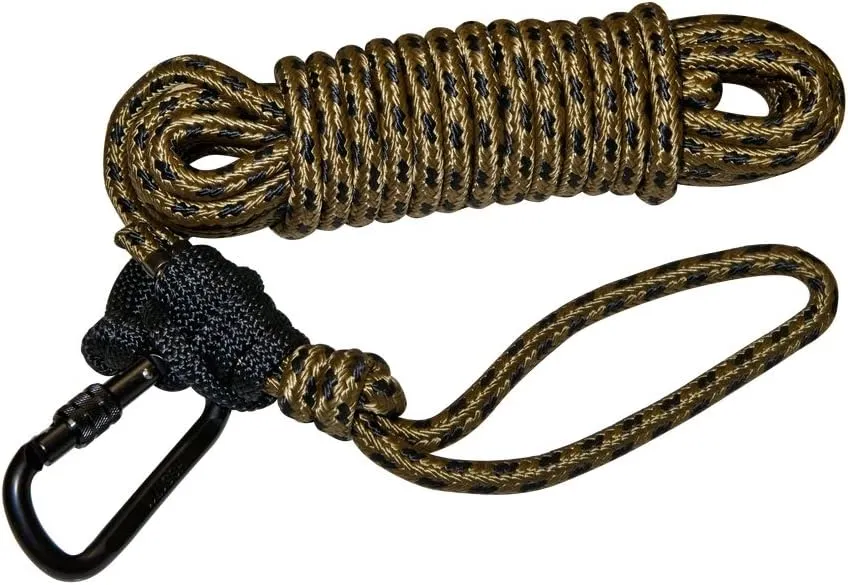 Hunter Safety System Non-Reflective Lifeline for Tree-Stand Hunting Safety Harness