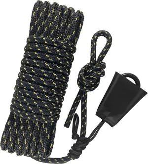 Hunting Safety Rope 30 Feet, Treestand Lifeline Rope Reflective Safety Lifeline for Hunters Climbing Tree Stand, Hanging Ladder Stands, Provides Fall Protection When Hunting from Stand
