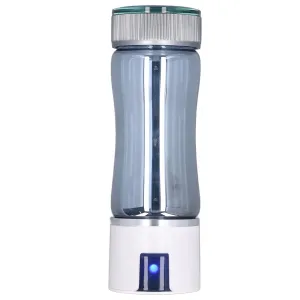 Hydrogen Water Bottle, 5V 300ml 3000PPB Hydrogen Water Ionizer High Efficiency Water Bottles Portable Hydrogen Water Bottle Water Bottle with Button Operate for Home Office
