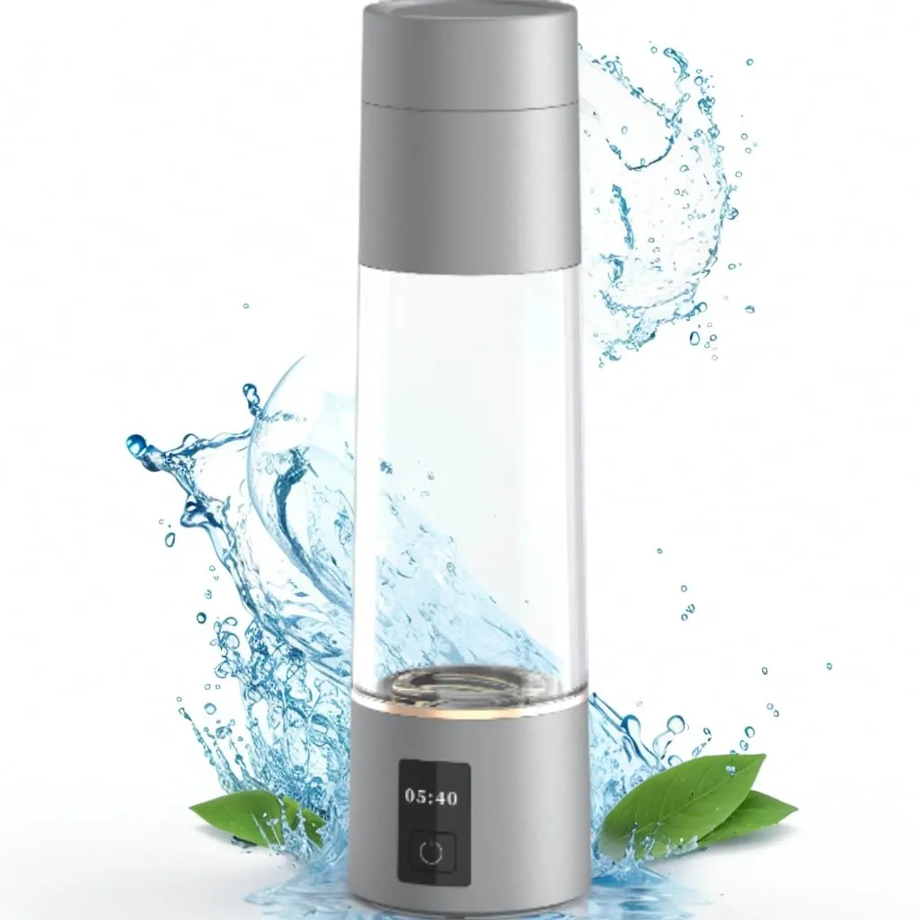 Hydrogen Water Bottle, Hydrogen Water Bottle Generator, 4000PPB , LED Display Screen, adopting PEM and SPE Technology, The Best Gift for Mother's Day