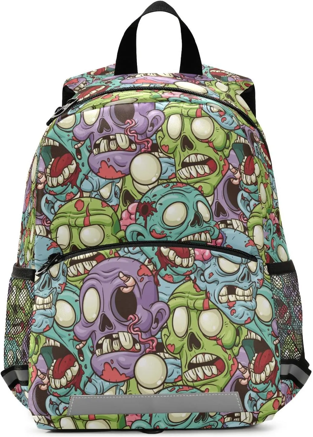 JUNZAN Colorful Yelling Zombie Kid's Toddler Backpack for Boys Girls Mini Schoolbag Preschool Nursery Travel Bag