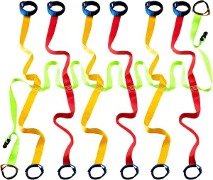 Kajaia Children Safety Walking Rope with 14 Handles - Colorful Adjustable Outdoor Safety Rope for Preschool, Nursery, Daycare, Kindergarten, School Kids & Teachers