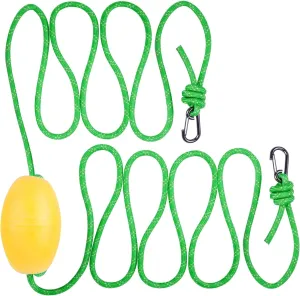 Kayak Tow Line, 15FT Heavy Duty Float Drift Sock Anchor Rope for Fishing Boat, Anchor Marker Buoy, Drift Sock Harness, Buoy Float Docks for Lake Jet-Ski PWC Boat Accessories
