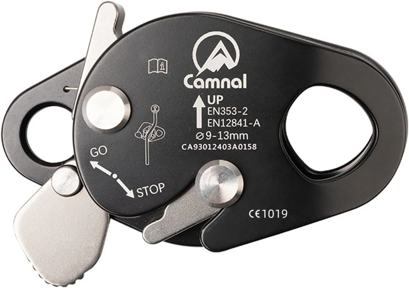Keenso Climbing Ascender Fall Belay Device Climbing Rope Grab for Rock Climbing