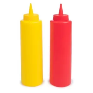 KETCHUP AND MUSTARD BOTTLES