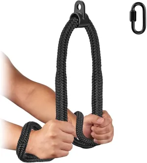 Kipika Tricep Rope 40 Inch - Heavy-Duty Nylon Gym Pull Down Rope for Cable Machine - Cable Machine Accessories for Home Gym - Cable Machine Attachments Pulley System
