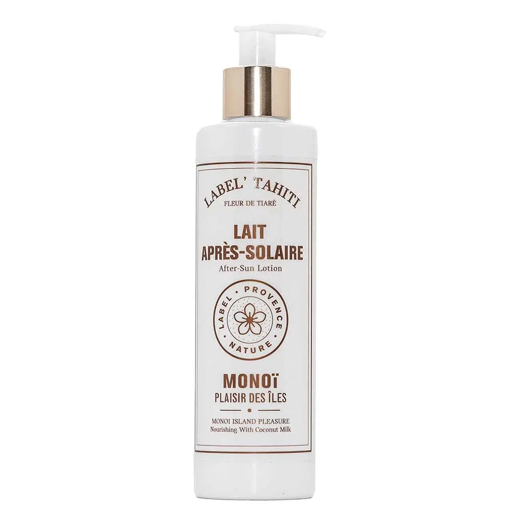 Label Provence - French After Sun Lotion with Nourishing Coconut Milk - Monoi Island Pleasure - 8.4 Fl Oz Bottle