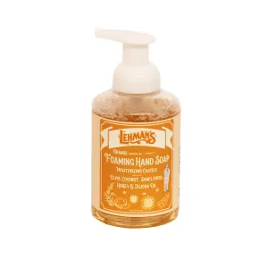 Lehman's Castile Foaming Hand Soap, Mild and Moisturizing and All Natural, Essential Oil Scented, 16 fl oz, Orange
