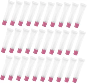 LIFKOME 50pcs 15ml Squeeze Tube Lip Gloss Container Sealed Plastic for Diy Cosmetics