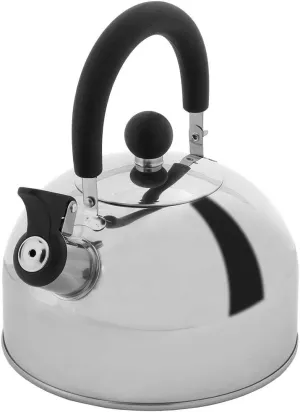 Lily's Home 2 Quart Stainless Steel Whistling Tea Kettle, the Perfect Stovetop Tea and Water Boilers for Your Home, Dorm, Condo or Apartment.
