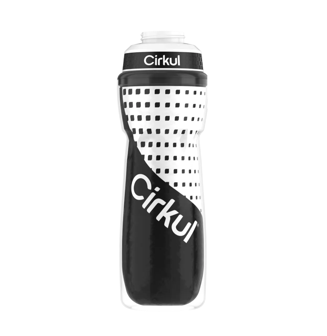 Limited Edition: 22oz. Black Insulated Squeeze Plastic Bottle & Sport Lid