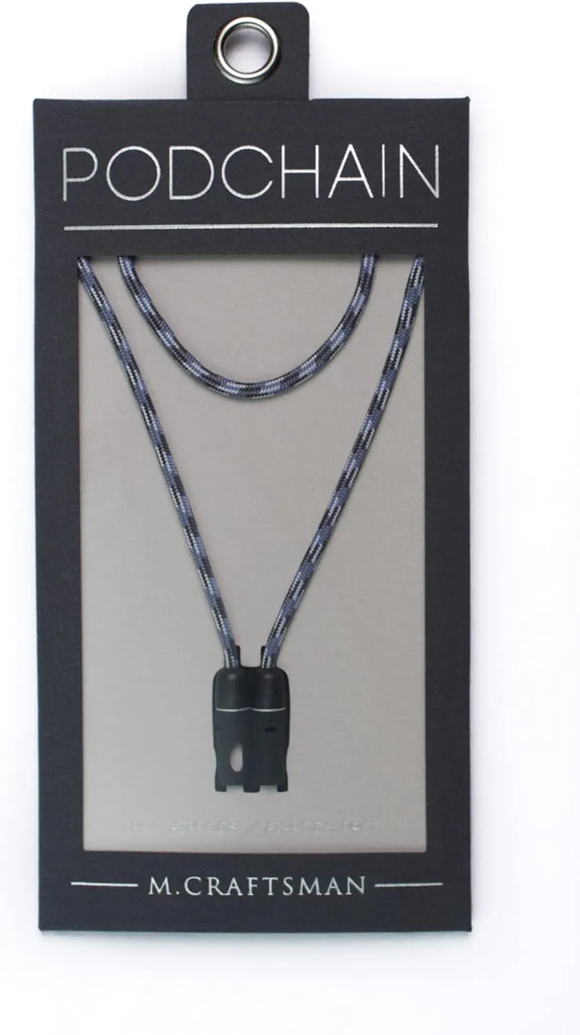 Magnetic Anti-Lost Straps for AirPods, Woven Rope Lanyard, Compatible with AirPods 1st, 2nd, 3rd & Pro 1st, 2nd Gen (Navy)