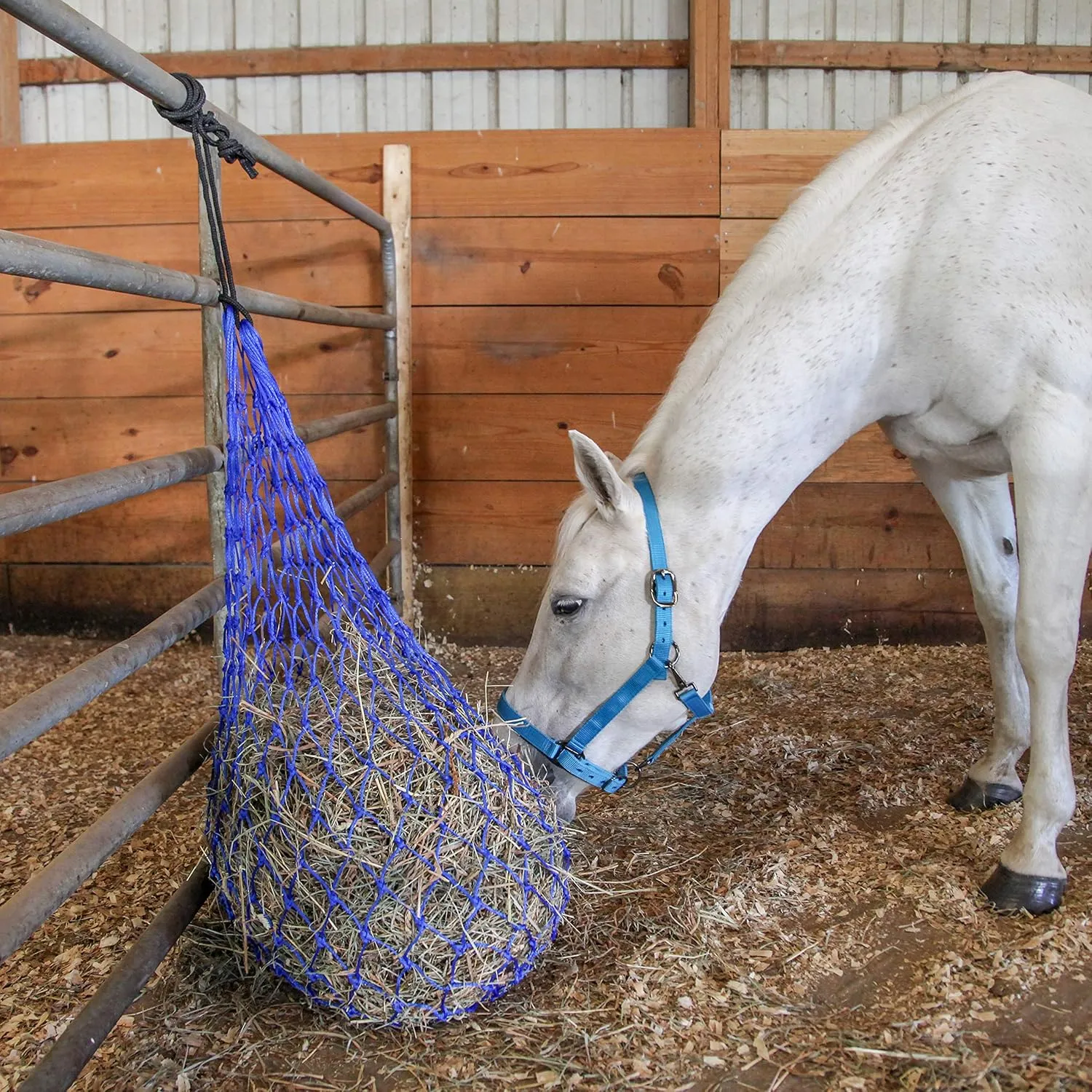 Majestic Ally Hay Net, Set of 2, Length - 54”, Holes 3"x3" for Horses