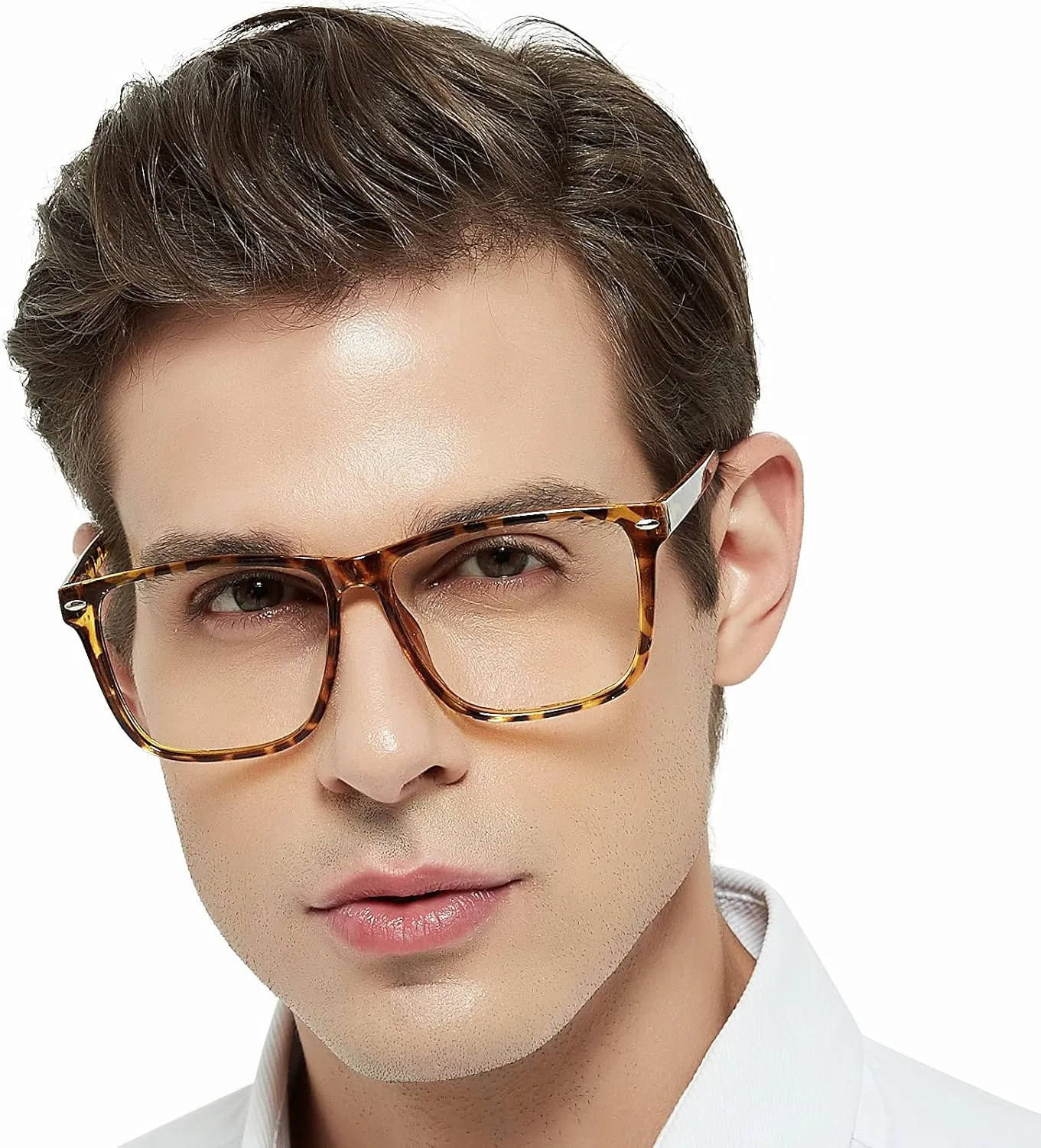 MARE AZZURO Oversized Reading Glasses Men Trendy Large Square Readers 1.0 1.25 1.5 1.75 2.0 2.25 2.5 2.75 3.0 3.5 4.0 5.0 6.0