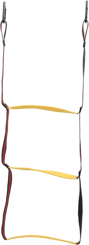 Marine Rope Ladder,3 Step Nylon Boat Rope Ladder,Climbing Rope Boarding Ladder,Heavy Duty Extension Rope Ladder for Inflatable Boats, Kayaks, Motorboats,Anti Slip