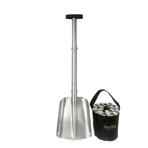 Martha Stewart MTS-APSTA-MPL All Purpose Utility Shovel with Track Assist (Slate)