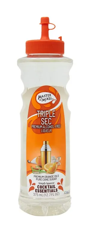 Master of Mixes Cocktail Essentials Triple Sec, 375 ML Bottle (12.7 Fl Oz), Individually Boxed