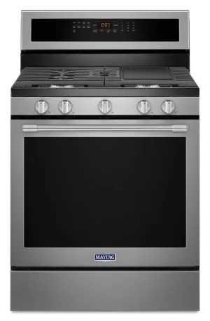 Maytag MGR8800FZ 30-Inch Wide Gas Range With True Convection And Power Preheat - 5.8 Cu. Ft.