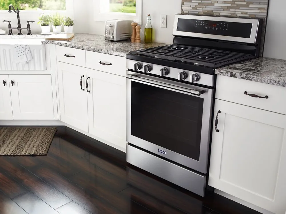 Maytag MGR8800FZ 30-Inch Wide Gas Range With True Convection And Power Preheat - 5.8 Cu. Ft.