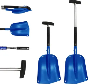 MICHELIN Ultra Compact 40" Folding Utility Snow Shovel for Car Emergency, Blue, Telescoping Handle, Collapsible, Lightweight, Winter Survival Gear, for SUV, Truck, Snowmobile, Camping, Skiing