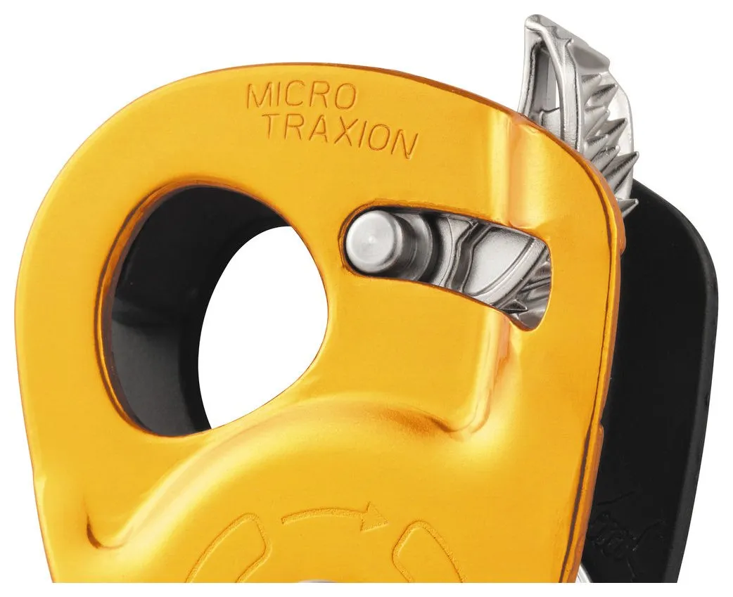 Micro Traxion, self-capturing pulley