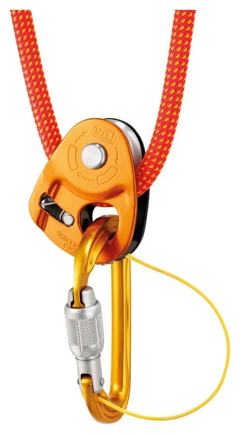 Micro Traxion, self-capturing pulley