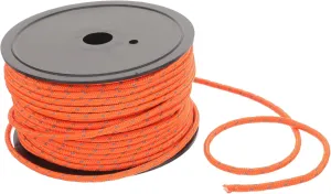 Mikikit 5mm Camping Rope 50m Reflective Windproof Tarp Tie Down Ropes Tent Fixing Straps for Outdoor Hiking
