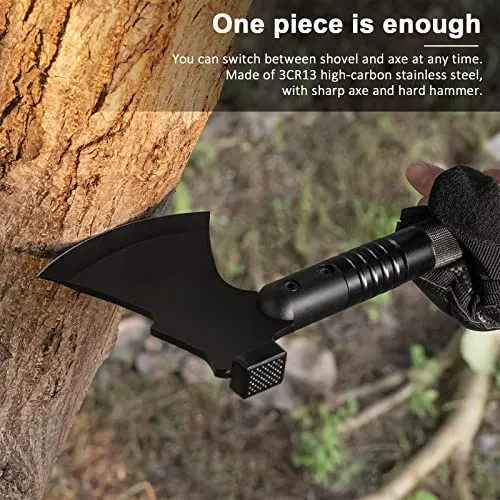 Military-Grade Survival Shovel High Carbon Steel Tactical Shovel Axe