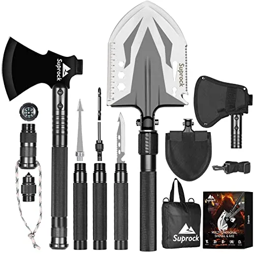 Military-Grade Survival Shovel High Carbon Steel Tactical Shovel Axe