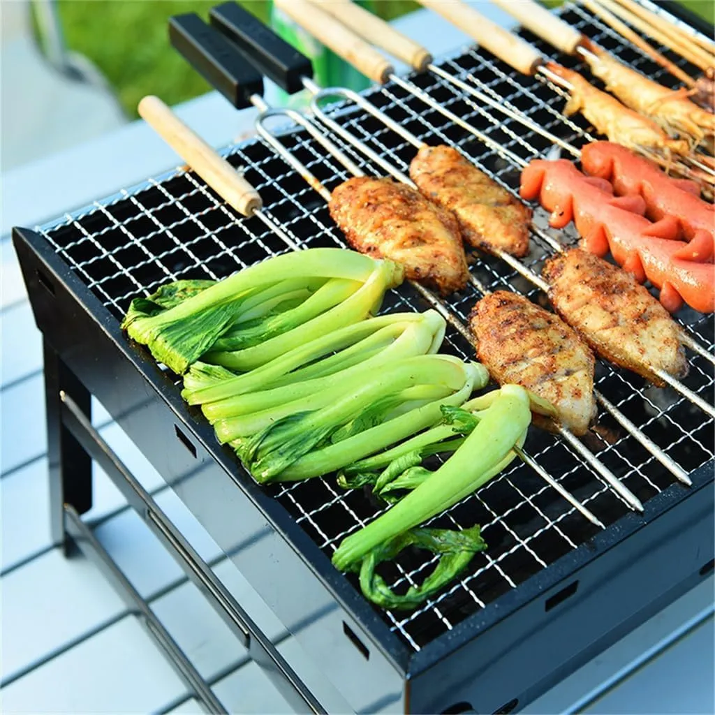 Mini Stainless Steel Folding Barbecue Rack Easy To Carry Barbecue Oven Mini Oven