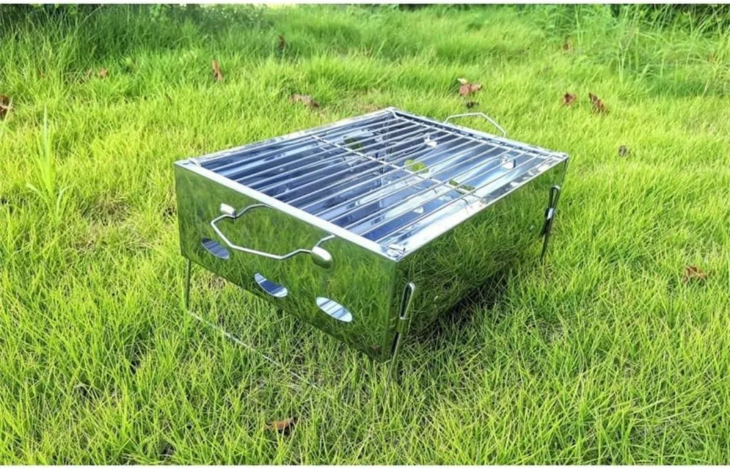 Mini Stainless Steel Folding Barbecue Rack Easy To Carry Barbecue Oven Mini Oven