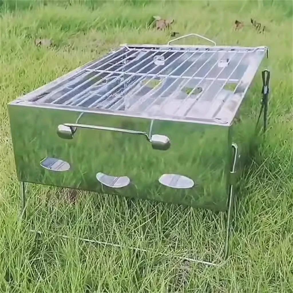 Mini Stainless Steel Folding Barbecue Rack Easy To Carry Barbecue Oven Mini Oven