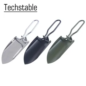 Mini Stainless Steel Garden Tools Collapsible Folding Shovel Camping Spade Gardening Tool Cloth Package Free shipping