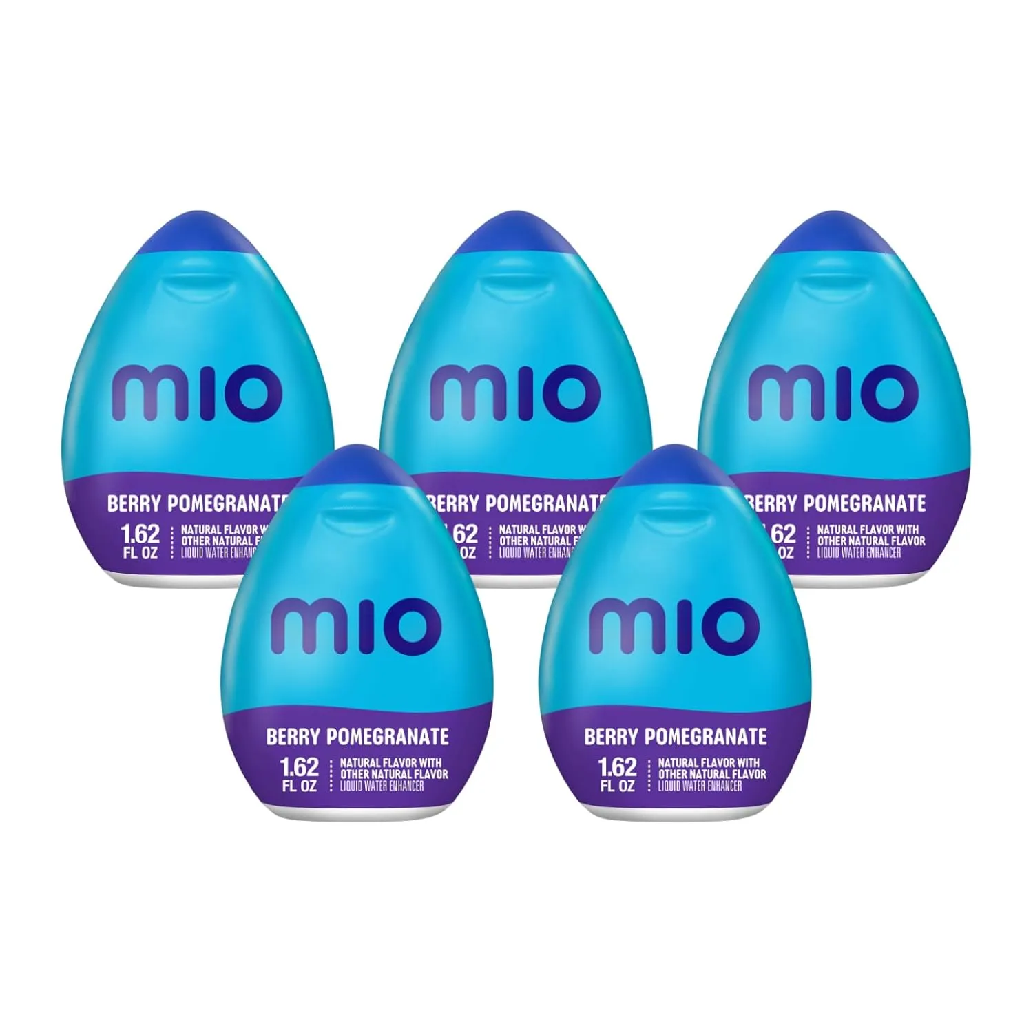 Mio Berry Pomegranate Liquid Water Enhancer, SugarFree & Refreshing 1.62 oz. Each (Pack of 5)