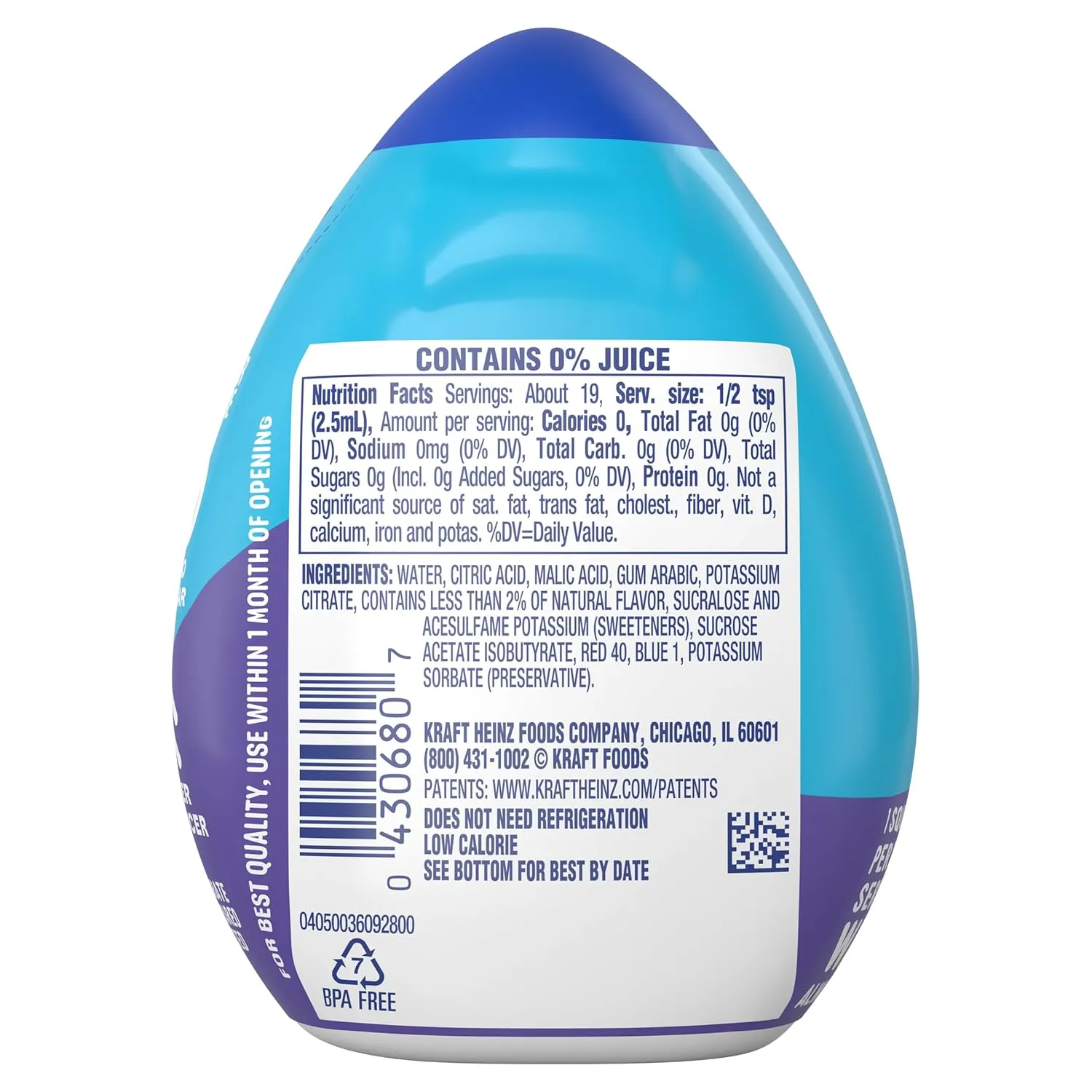 Mio Berry Pomegranate Liquid Water Enhancer, SugarFree & Refreshing 1.62 oz. Each (Pack of 5)