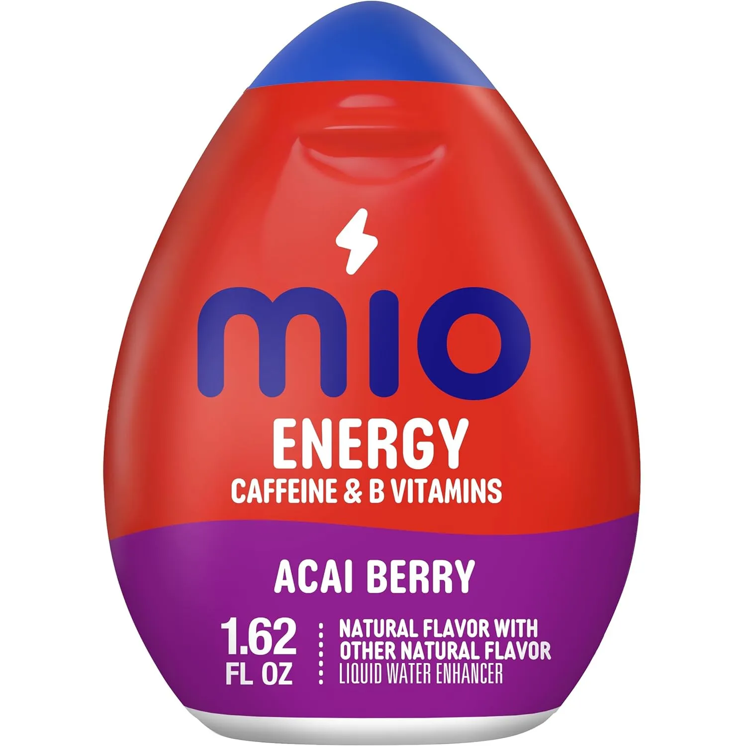 Mio Energy Water Enhancement 4 Flavor Variety Pack, Strawberry Pineapple Smash, Tropical Fusion, Acai Berry Storm and Wicked Blue Citrus, (Pack of 4).