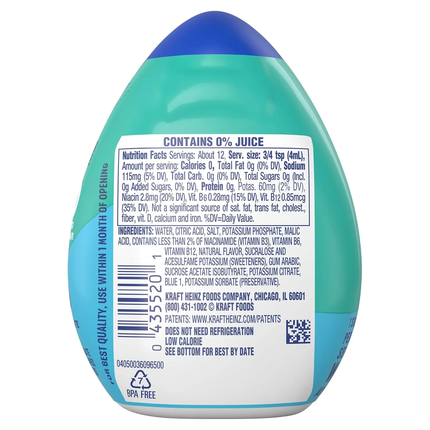 Mio Sport Liquid Water Enhancer, Berry Blast, 1.62 OZ, 8-Pack