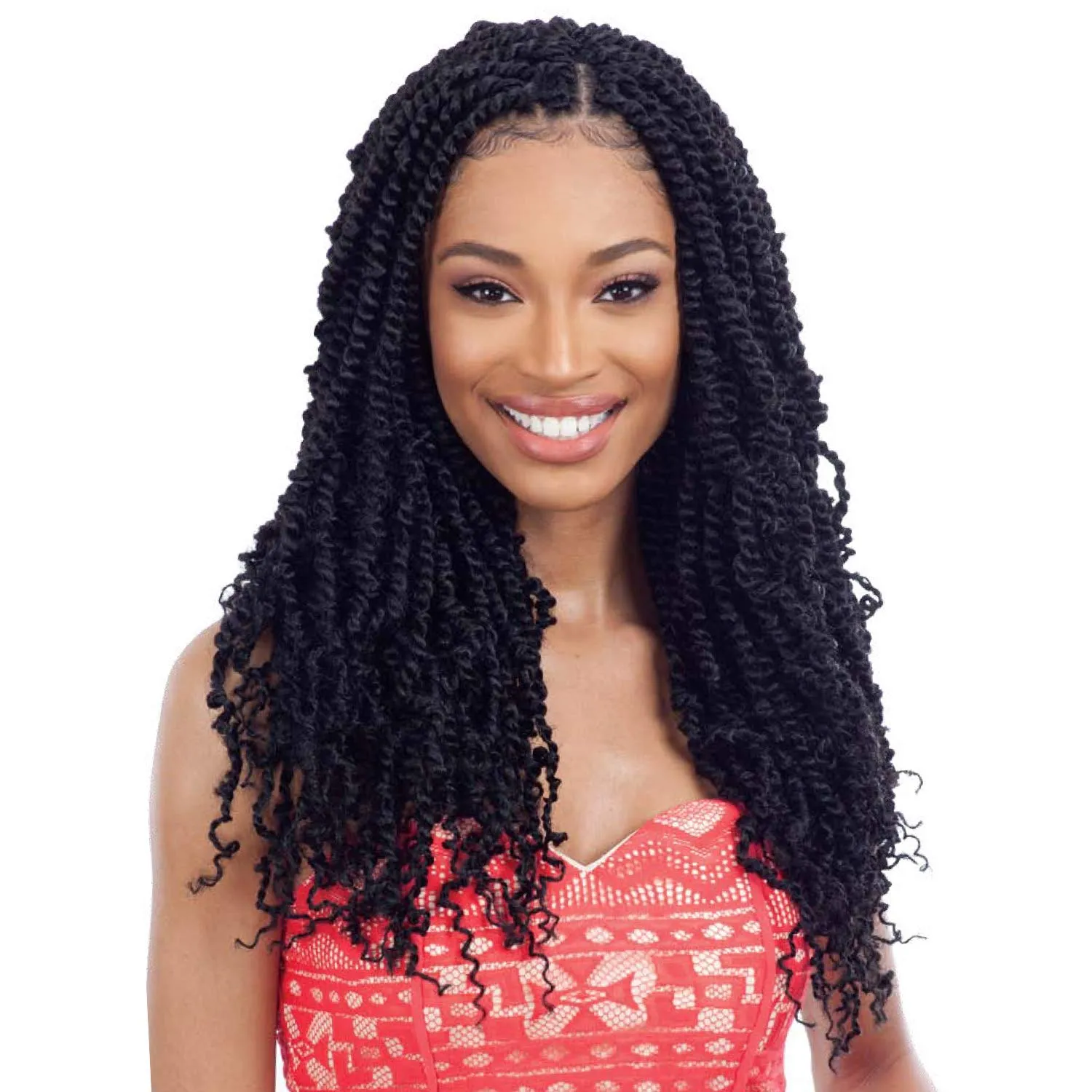 MULTI PACK DEALS! FreeTress Crochet Braids Spring Twist 18" (1-PACK, CHERRYWINE)