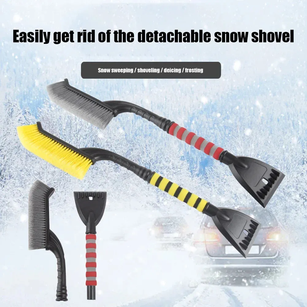 Multi-purpose car cleaning brush Deicing shovel Removable snow shovel brush dust car windshield retractable snow shovel