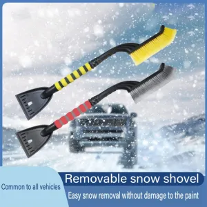 Multi-purpose car cleaning brush Deicing shovel Removable snow shovel brush dust car windshield retractable snow shovel