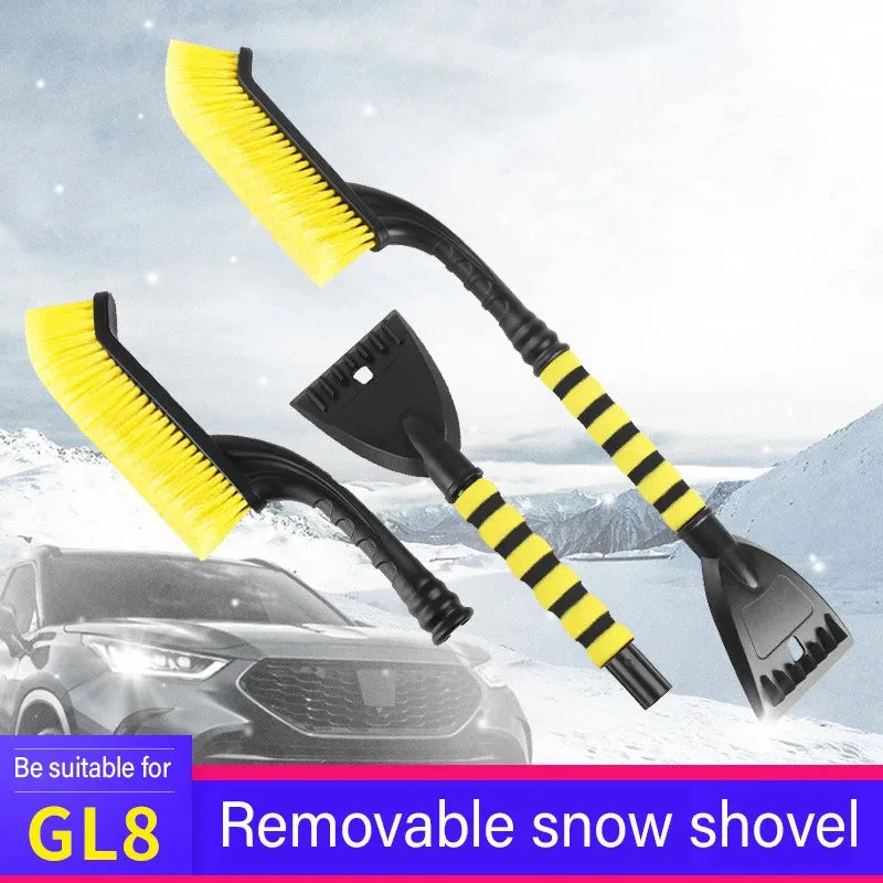 Multi-purpose car cleaning brush Deicing shovel Removable snow shovel brush dust car windshield retractable snow shovel